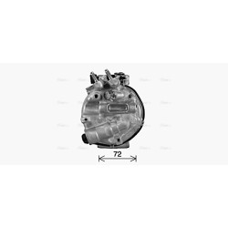 AVA AC Compressor AVA QUALITY COOLING AUAK341 OE Ref C2D38611 AVA QUALITY COOLING