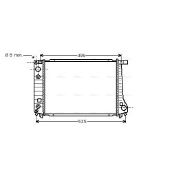 AVA Radiator AVA QUALITY COOLING BW2087 OE Ref 17111178216