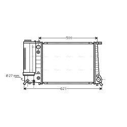 AVA Radiator AVA QUALITY COOLING BW2106 OE Ref 1719305