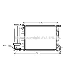 AVA Radiator AVA QUALITY COOLING BW2135 OE Ref 1723537
