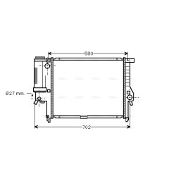 AVA Radiator AVA QUALITY COOLING BW2140 OE Ref 1728769