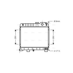 AVA Radiator AVA QUALITY COOLING BW2151 OE Ref 1176181