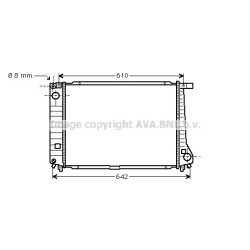 AVA Radiator AVA QUALITY COOLING BW2179 OE Ref 17112245511