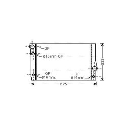 AVA Radiator AVA QUALITY COOLING BW2354 OE Ref 17117570096