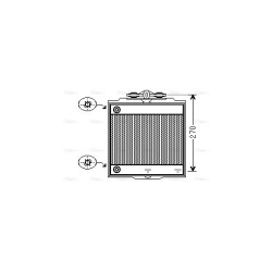 Radiator AVA QUALITY COOLING BW2366 OE Ref 7802662
