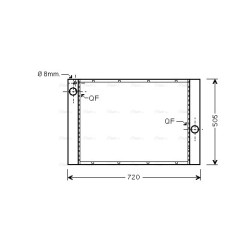 AVA Radiator AVA QUALITY COOLING BW2372 OE Ref 7534915