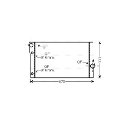 Radiator AVA QUALITY COOLING BW2410 OE Ref 17118509175