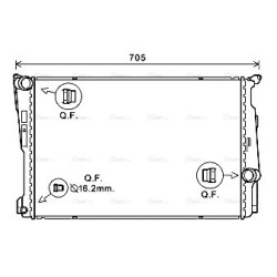 AVA Radiator AVA QUALITY COOLING BW2546 OE Ref 17117632080