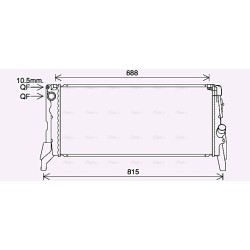 AVA Radiator AVA QUALITY COOLING BW2569 OE Ref 17117617637