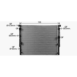 AVA Radiator AVA QUALITY COOLING BW2620 OE Ref 17118576997