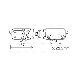 Engine Oil Cooler AVA QUALITY COOLING BW3396 OE Ref 17217519213