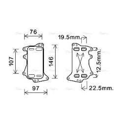 Engine Oil Cooler AVA QUALITY COOLING BW3553 OE Ref 8507627