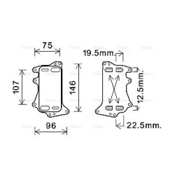 AVA Engine Oil Cooler AVA QUALITY COOLING BW3556 OE Ref 8510856