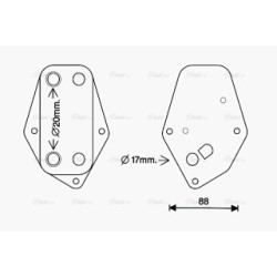 AVA Engine Oil Cooler AVA QUALITY COOLING BW3557 OE Ref 11422247015
