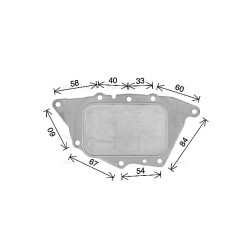AVA Engine Oil Cooler AVA QUALITY COOLING BW3594 OE Ref 11428585238
