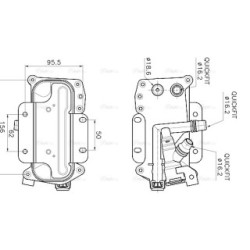 AVA Engine Oil Cooler AVA QUALITY COOLING BW3626 OE Ref 17217638582