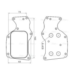 Engine Oil Cooler AVA QUALITY COOLING BW3629 OE Ref 11428585625