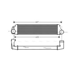 AVA Intercooler AVA QUALITY COOLING BW4207 OE Ref 2.246.795
