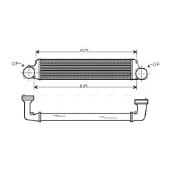 AVA Intercooler AVA QUALITY COOLING BW4280 OE Ref 1751.7.793.370