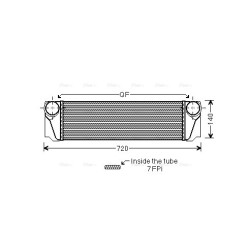 AVA Intercooler AVA QUALITY COOLING BW4376 OE Ref 17117805629