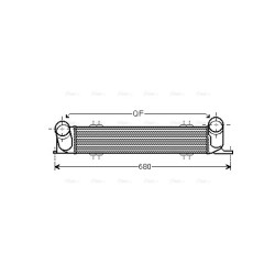 Intercooler AVA QUALITY COOLING BW4378 OE Ref 17512468100
