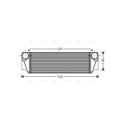 AVA Intercooler AVA QUALITY COOLING BW4413 OE Ref 7812016