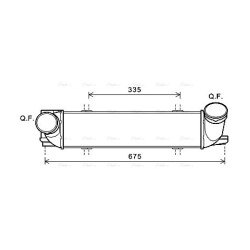 Intercooler AVA QUALITY COOLING BW4438 OE Ref 17517540035