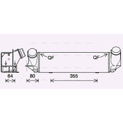 AVA Intercooler AVA QUALITY COOLING BW4562 OE Ref 17117618769