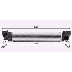 AVA Intercooler AVA QUALITY COOLING BW4578 OE Ref 7617596