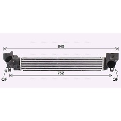 AVA Intercooler AVA QUALITY COOLING BW4579 OE Ref 7617597