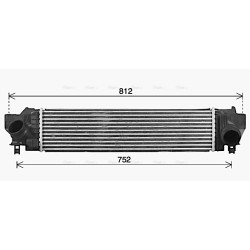 AVA Intercooler AVA QUALITY COOLING BW4582 OE Ref 7617598