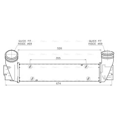 AVA Intercooler AVA QUALITY COOLING BW4631 OE Ref 7624146