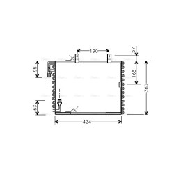 AVA AC Condenser AVA QUALITY COOLING BW5147 OE Ref 6453.1.375.205