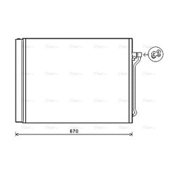 AVA AC Condenser AVA QUALITY COOLING BW5409D OE Ref 64536805452
