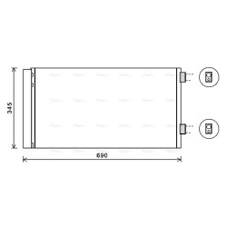 AVA AC Condenser AVA QUALITY COOLING BW5414D OE Ref 9228607