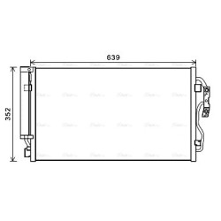 AC Condenser AVA QUALITY COOLING BW5477D OE Ref 64509288942
