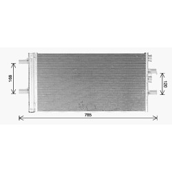 AVA AC Condenser AVA QUALITY COOLING BW5603D OE Ref 9271205
