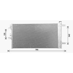 AVA AC Condenser AVA QUALITY COOLING BW5606D OE Ref 9286712