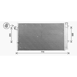 AC Condenser AVA QUALITY COOLING BW5609D OE Ref 9364258