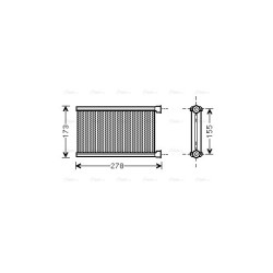 Heater Matrix AVA QUALITY COOLING BW6344 OE Ref 64116941991