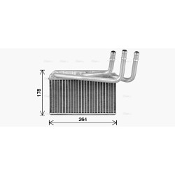 AVA Heater Matrix AVA QUALITY COOLING BW6599 OE Ref 6968204