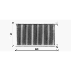 Heater Matrix AVA QUALITY COOLING BW6615 OE Ref 64119229486