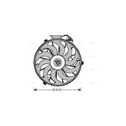 Radiator Fan AVA QUALITY COOLING BW7507 OE Ref 17401466179