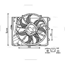 Radiator Fan AVA QUALITY COOLING BW7528 OE Ref 7562080