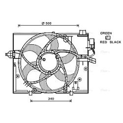 AVA Radiator Fan AVA QUALITY COOLING BW7531 OE Ref 7526824