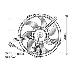 AVA Radiator Fan AVA QUALITY COOLING BW7534 OE Ref 17422752632