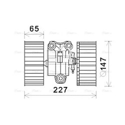 AVA Heater Blower Motor AVA QUALITY COOLING BW8470 OE Ref 64118385558