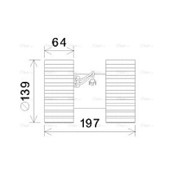 Heater Blower Motor AVA QUALITY COOLING BW8480 OE Ref 64119204154