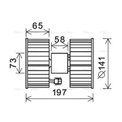 AVA Heater Blower Motor AVA QUALITY COOLING BW8483 OE Ref 64113453729