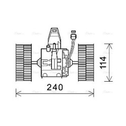 AVA Heater Blower Motor AVA QUALITY COOLING BW8491 OE Ref 6933910